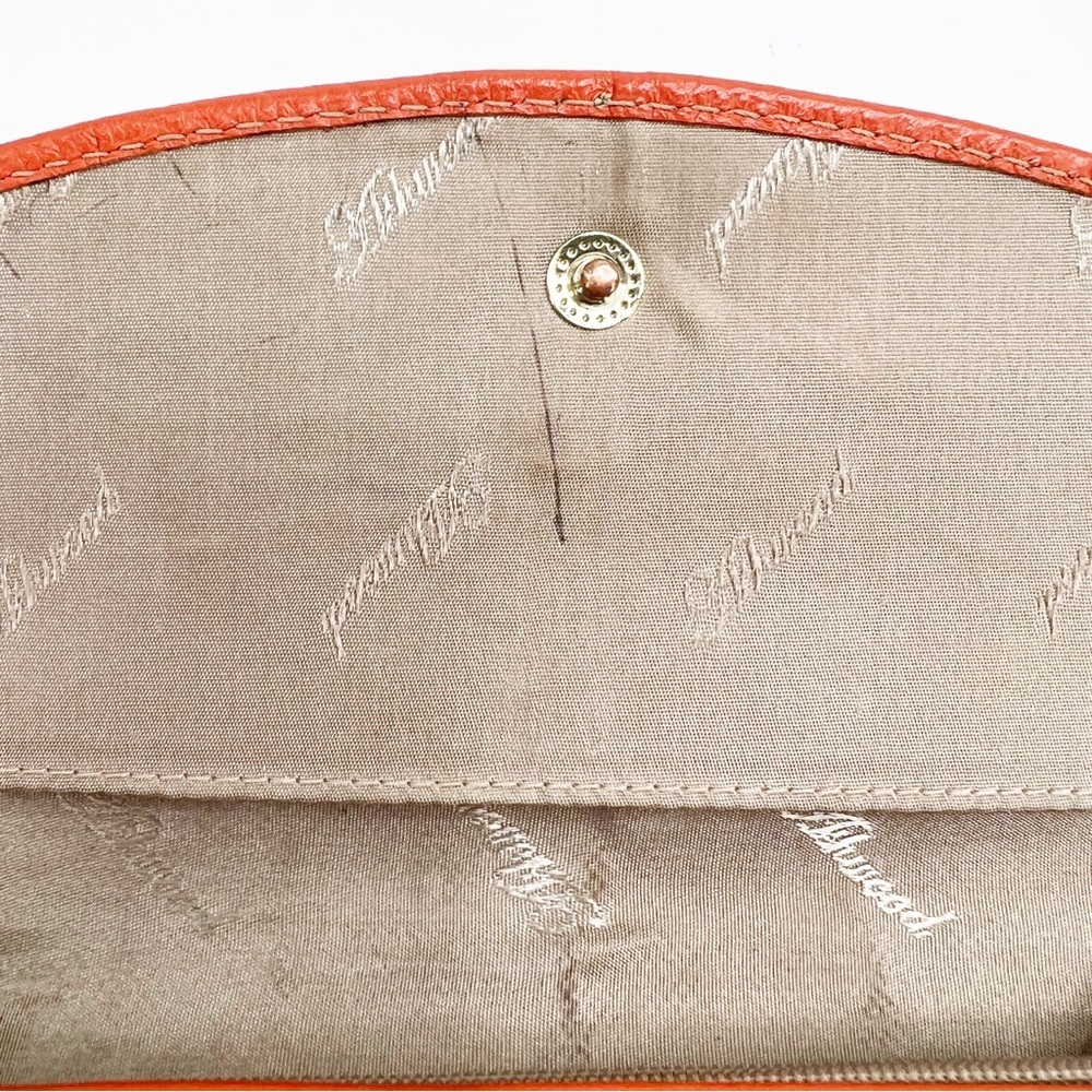 Ashwood Large Leather Note and Coin Purse Black Ash-14 Mandarin Orange - Picture 6 of 13